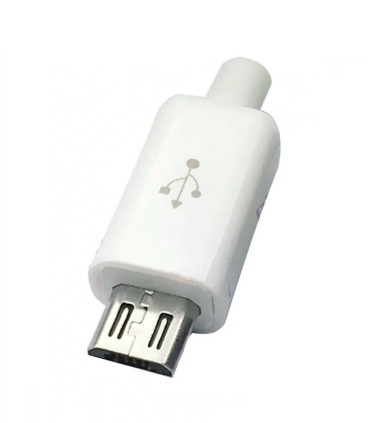سوکت میکرو USB نری سفید