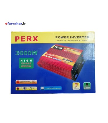 مبدل برق ماشین 3000 وات PERX مبدل 12 به 220 ولت