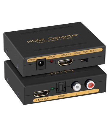 مبدل HDMI به Audio AUX و اپتیکال + HDMI