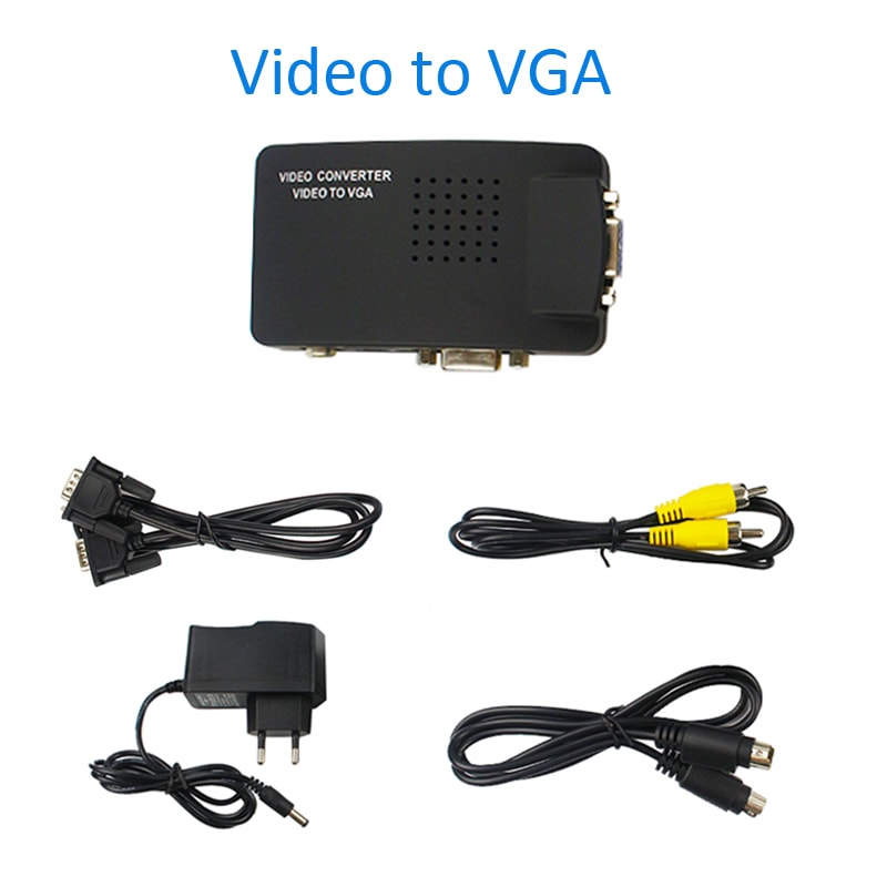 مبدل تبدیل s-video AV VGA به VGA